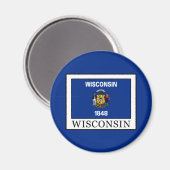 Wisconsin Magnet (Vorderseite/Rückseite)