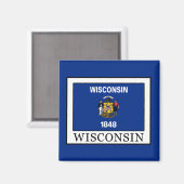 Wisconsin Magnet (Vorderseite/Rückseite)
