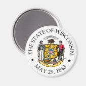 Wisconsin Magnet (Vorderseite/Rückseite)