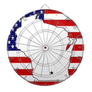 WISCONSIN MAP DARTSCHEIBE