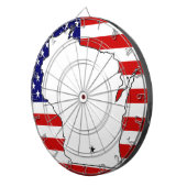 WISCONSIN MAP DARTSCHEIBE (Vorderseite rechts)