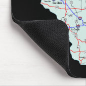 Wisconsin Map Mousepad (Ecke)