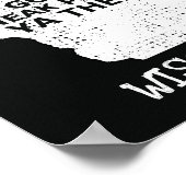 Wisconsin Map Ope Sneak Past Ya There Slang Sprich Poster (Ecke)