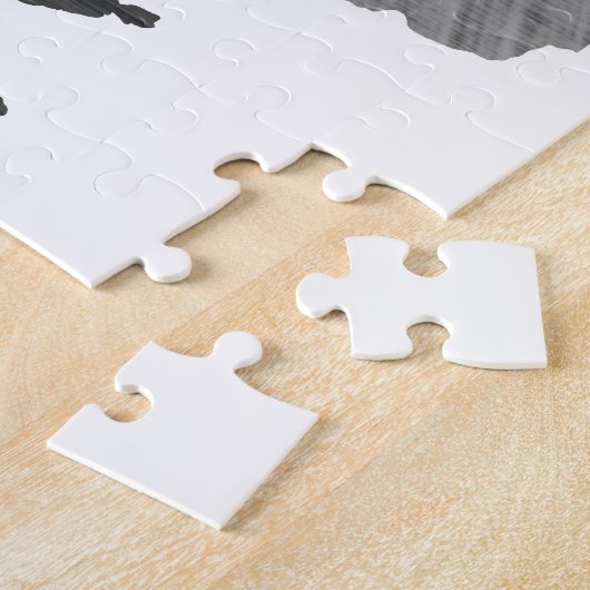 Wisconsin Map Shaped Old Gray Chalkboard Name Puzzle (Seite)