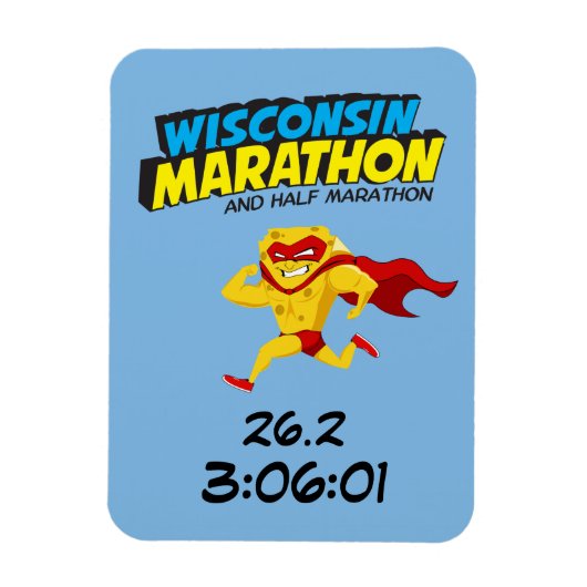 Wisconsin Marathon Post-Marathon Magnet (Vertikal)