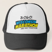 Wisconsin-Marathon Posten-Marathon Truckerkappe (Vorderseite)