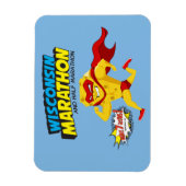 Wisconsin Marathon Race Day Magnet (Vertikal)