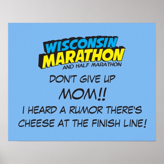 Wisconsin Marathon Race Day Poster (Vorne)