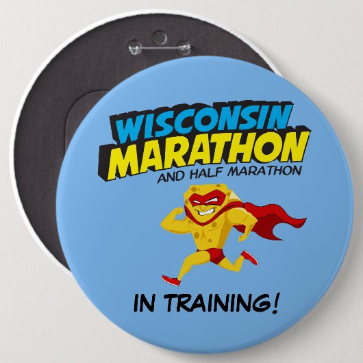 Wisconsin-Marathon-Training Button (Vorne & Hinten)