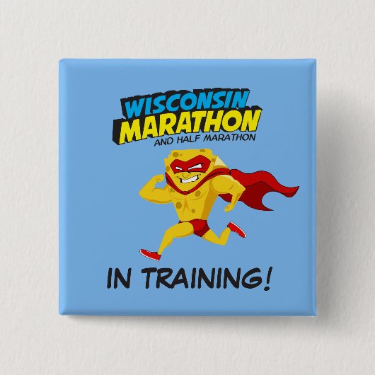 Wisconsin-Marathon-Training Button (Vorderseite)