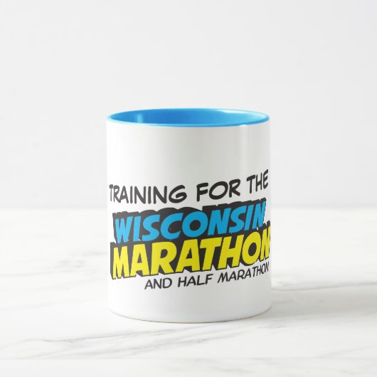Wisconsin-Marathon-Training Tasse (Zentrum)