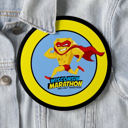 Wisconsin-Marathonlauf-Tag Button (Beispiel)