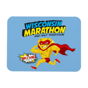 Wisconsin-Marathonlauf-Tag Magnet