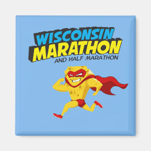 Wisconsin-Marathonlauf-Tag Magnet