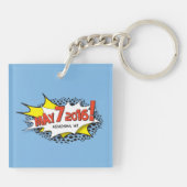 Wisconsin-Marathonlauf-Tag Schlüsselanhänger (Rückseite)