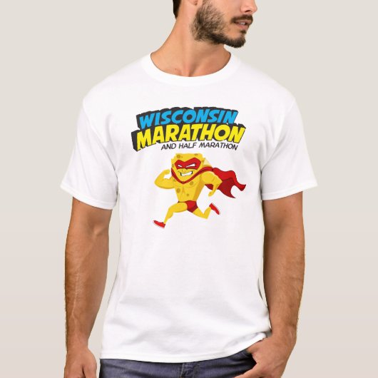 Wisconsin-Marathonlauf-Tag T-Shirt (Vorderseite)
