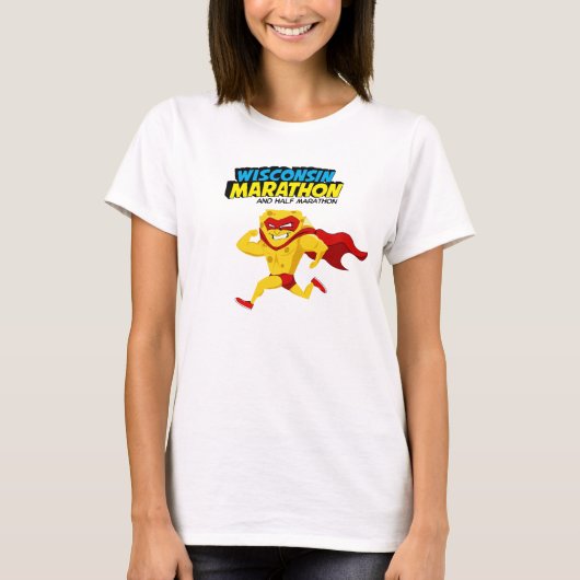 Wisconsin-Marathonlauf-Tag T-Shirt (Vorderseite)