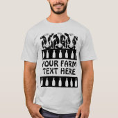 Wisconsin Milchkühe Ihr T - Shirt (Vorderseite)