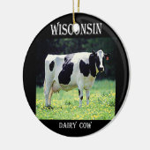 Wisconsin Milchkühe Keramik Ornament (Links)