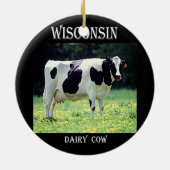 Wisconsin Milchkühe Keramik Ornament (Hinten)