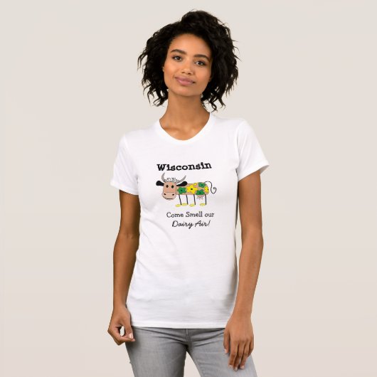 Wisconsin-Molkereiluft-Spaß-Shirt T-Shirt (Vorne ganz)