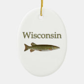 Wisconsin moschusartig keramik ornament (Vorne)