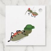 Wisconsin Moskitos Cartoon - Camping von Tiki Geschenkanhänger (Rückseite)