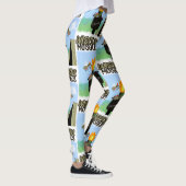 Wisconsin Moskitos Cartoon - Camping von Tiki Leggings (Rechts)