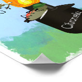 Wisconsin Moskitos Cartoon - Camping von Tiki Poster (Ecke)