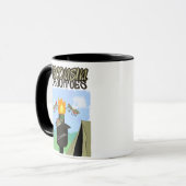 Wisconsin Mosquitoes Cartoon - Camping von Tiki "W Tasse (Vorderseite Links)