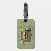 Wisconsin Motor Milwaukee Wisconsin Gas Motor B-3 Gepäckanhänger (Rückseite vertikal)