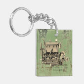 Wisconsin Motor Milwaukee Wisconsin Gas Motor B-3 Schlüsselanhänger (Vorderseite links)