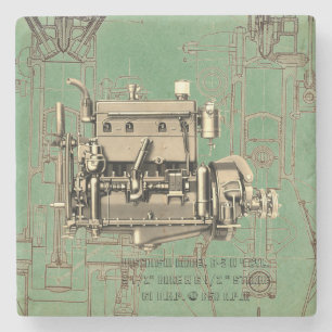 Wisconsin Motor Milwaukee Wisconsin Gas Motor B-3 Steinuntersetzer