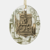 Wisconsin Motor Milwaukee Wisconsin Gas Motor K5 Keramikornament (Rechts)