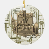 Wisconsin Motor Milwaukee Wisconsin Gas Motor K5 Keramikornament (Hinten)