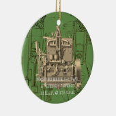 Wisconsin Motor Milwaukee Wisconsin Gas Motor K Keramik Ornament (Rechts)