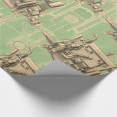 Wisconsin Motor Milwaukee Wisconsin Gas Motor X Geschenkpapier (Ecke)