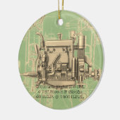 Wisconsin Motor Milwaukee Wisconsin Gas Motor X Keramikornament (Links)