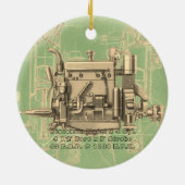 Wisconsin Motor Milwaukee Wisconsin Gas Motor X Keramikornament (Hinten)