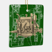 Wisconsin Motor Milwaukee Wisconsin Gas Motor X Keramikornament (Rechts)