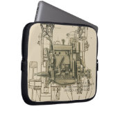 Wisconsin Motor Milwaukee Wisconsin Gas Motor X Laptopschutzhülle (Vorne Rechts)