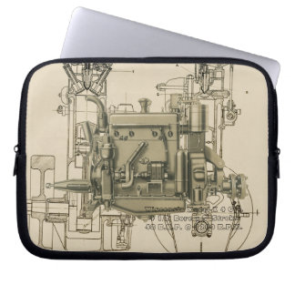 Wisconsin Motor Milwaukee Wisconsin Gas Motor X Laptopschutzhülle