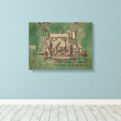 Wisconsin Motor Milwaukee Wisconsin Gas Motor X Leinwanddruck (Insitu (Holzboden))