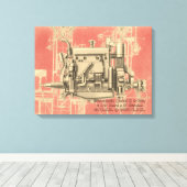 Wisconsin Motor Milwaukee Wisconsin Gas Motor X Leinwanddruck (Insitu (Holzboden))