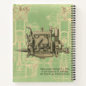 Wisconsin Motor Milwaukee Wisconsin Gas Motor X Notizblock (Rückseite)