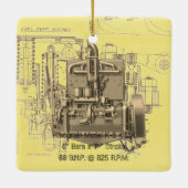 Wisconsin Motor Milwaukee Wisconsin Motor Early K Keramikornament (Rückseite)