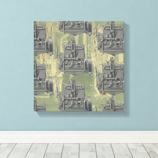 Wisconsin Motor Milwaukee Wisconsin Motor Early K Leinwanddruck (Insitu (Holzboden))