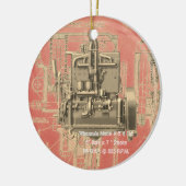 Wisconsin Motor Milwaukee Wisconsin Motor Frühzeit Keramik Ornament (Links)