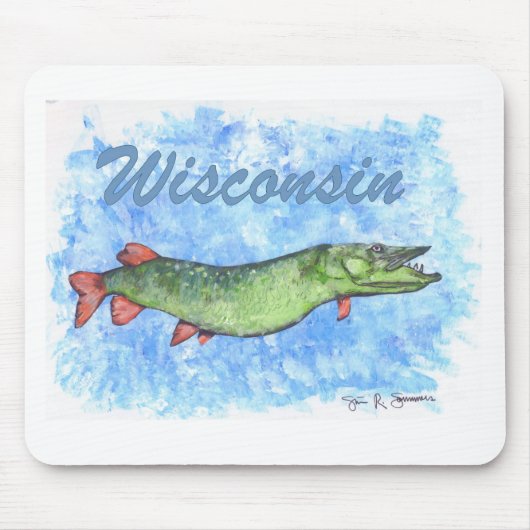 Wisconsin Muskie Mousepad (Vorne)