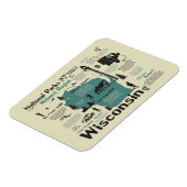 Wisconsin National Parks Map Magnet (Linke Seite)